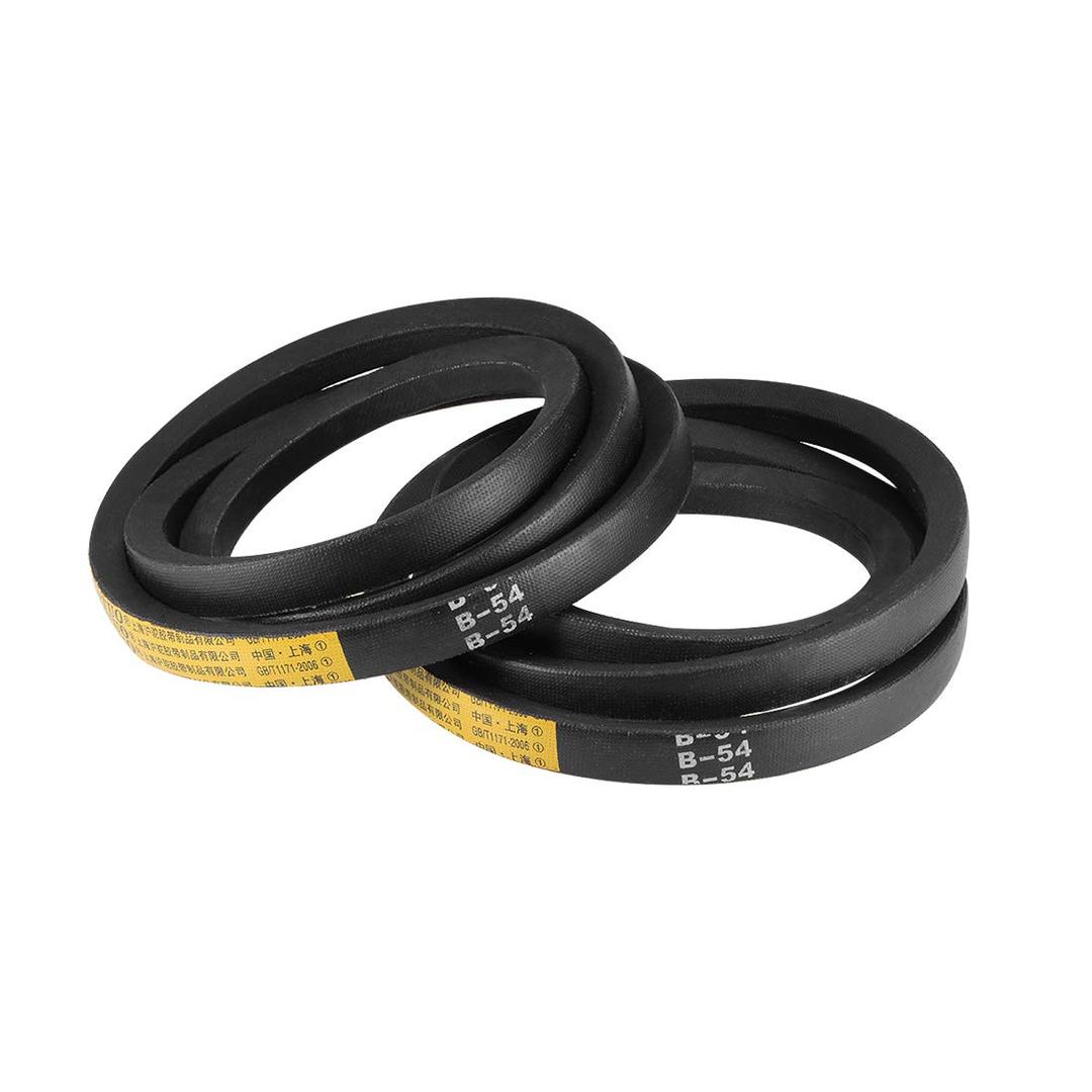 uxcell B54 V-Belts 54" Pitch Length, B-Section Rubber Drive Belt 2pcs