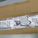 UNISHADES no Drill Cordless Roman Shades for Windows, 45" W 64" H - Light Filtering - Linen - White