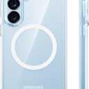 TORRAS Magnetic Shockproof for Samsung Galaxy S26 Case, [Non-Yellowing] [Fit for MagSafe] [12FT Military-Grade Protection] Transparent Protective Slim Case for Samsung S26 Case, Diamond Clear