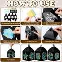 Maitys 16 Sets Eid Mubarak Lantern Craft Kit, Ramadan DIY Islamic Paper Lanterns with Transparent Tissue Paper Strings, Star and Moon Patterns Decor for Mosque Home Eid Party Decoration