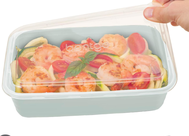 buluker 8 Pack Bento Lunch Box Compartment Wheat Straw Meal Prep Food Storage Containers Plastic, Microwave and Dishwasher Safe