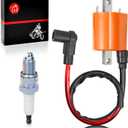 Ignition Coil & Spark Plug For Yamaha Gas Golf Cart G2 G5 G8 G9 G11 G14 1985-1996 OEM:J38-82310-20-00