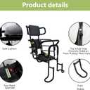 Kid's Bike Seat Rear with Adjustable Headrest, Rear Child Bike Seat with Foot Pedals Back Rest Handrail.Child Carrier Bike Chair for Bicycle Designed for Children Aged 18 Month to 8 Years Old