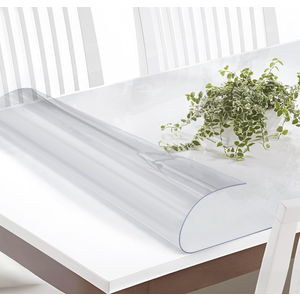 Vicwe 36 x 66 Inch Clear Table Cover Protector,1.5mm Thick Clear Table Protector, Rectangle Waterproof Plastic Table Cover, Scratch Proof and Easy Cleaning for Dining Room Table