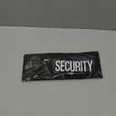 4 Pcs Pcs Patch with Embroidered Letters Uniform Security Badge Durable Security Hook and Loop Patch for Jacket Vest Bag Hat, 2 Sizes