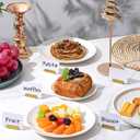 Yaocom 24 Pcs Small Table Number Holders Metal Place Card Holder Vintage Mini Table Number Name Card Display Stand for Wedding Memo Reception Photo Picture Party Restaurant, 1.4 x 1.3 x 1 Inch (Gold)