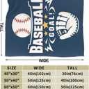 Funny Baseball Blanket Baseball Throw Blanket Sport Decor Soft Cozy Fleece Fuzzy Plush Flannel Blankets Gifts for Sport Lovers Girls Boys Kids Teens Adults 50"X40"