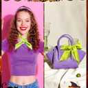 Halloween Costumes Accessories - Purple Headband Green Scarf for Halloween Cosplay Supplies