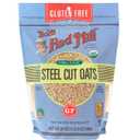 Bob's Red Mill Gluten Free Organic Steel Cut Oats, 24oz (Pack of 4) - Non GMO, Whole Grain, Vegan, Kosher (EXP 09/07/26)