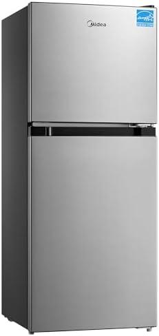Midea MERM45S3AST 4.5 Cu Ft Double Door Refrigerator Stainless Steel, Cubic feet