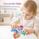 3 x Sean's Choice Color Sorting Toys for Toddlers, Roadtrip Travel Essenstial Fine Motor Autism Fidget Preschool Classroom Activities for Kids Easter Basket Stuffer (Rocket)