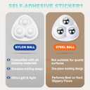 Appliance Sliders - Self-Adhesive Furniture Movers for Kitchen Appliances, Air Fryers, Trash Cans - 360 Swivel Mini Rollers for Easy Moving & Smooth Glide (Nylon, 4)