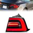 3Pin Right LED Tail Light Assembly For 2017-2023 Tesla Model 3 | For 1077398-00-F,Rear Brake Lamp,Red Signal