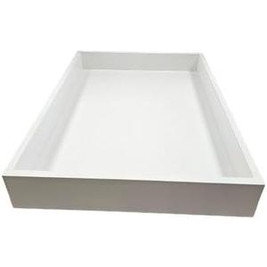 Pull Out Drawer Organizer for Cabinets, Gliding Soft Close Shelves for Kitchen, Pantry, Bathroom, & Storage Organization, White Melamine with MDF Core 16 Inch Wide x 21.4 Inch Deep