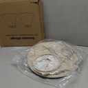 Lamp Shades Set of 2, Champagne Beige Bell Lamp Shades 6" x 13" x 10"High, Medium Shade Replacement Fabric Natural Linen Hand Crafted(Spider Fitter), Harp Holders Included, Easy Assembly Required