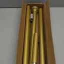 Mcrbeay Shower Curtain Rod, 1" Diameter Heavy Duty Tension Shower Rod, Non Slip Adjustable 28-74 inch No Drilling Shower Curtain Rods Spring Tension For Bathroom, Shower Stall, No Rust, Chrome Gold