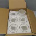 6 Set Glass Cylinder Vase with 8 Artificial Pearl String 12 White Floating Candle Multi-Size Cylinder Vase for Centerpieces 4"+ 6" + 8" Glass for Wedding Party Table Decor(6 Pcs-Gold)