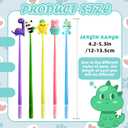 30 Pcs Squishy Pens for Kids,Cartoon Cute Fun Pens,Black Gel Ink Pens for Kids Party Favors Classroom Prizes School Office Home Supplies