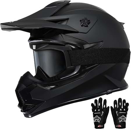 TRIANGLE Adult Dirt Bike Helmet Full Face Motocross Helmets DOT Certified XL
