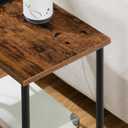 HOOBRO Side Table with Charging Station, Small End Table with USB Port and Outlet, Nightstand with 2-Layer Storage Shelves for Small Spaces, Living Room, Bedroom, Stable Frame, Rustic Brown BF09UBZ01