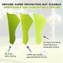 Soccer Football Shin Guards with Ankle Protection, Super Protective Flexible Low-Profile Adult, Youth, Junior, M