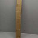 UNISHADES no Drill Cordless Roman Shades for Windows, 31" W 64" H - 100% Blackout - Linen - Mist White