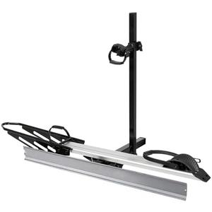 Young Electric Hitch Mount Single Bike Rack with Ramp for Electric Bike, 100 lbs. Capacity Bike Carrier for Truck, Trailer, RV, SUV