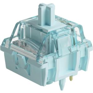 Akko V5 Creamy Blue Keyboard Switch for Mechanical Gaming Keyboard, 5-Pin 45gf Pre Lubed Tactile Key Switches (45pcs)
