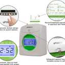 uPunch HN3500 Advanced Time Clock Bundle for Small Business: Complete Employee Time Tracking System with 100 Time Cards, 2 Racks, 2 Ribbons, and 6 Keys