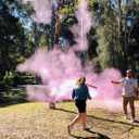 Gender Reveal Baseball Set - (Blue and Pink Balls) Exploding with Powder - Best Idea for Boy or Girl Baby Revealing Party Cute Gender Reveal Ideas Explosive Gender Ball Decorations