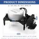 Upgraded W11481722 W10913953 49tyz-e120a1 Washer Shift Actuator for Whirl.pool Ama.na Ke.nmore May.tag Washer Parts Replace W10815026 W10597177 W10913953VP WTW5000DW1 MVWX655DW1 by TOMOON