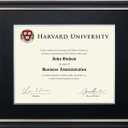 EXCELLO GLOBAL PRODUCTS Photo Document Frame: 11" x 14" with Double Mat Graduation Diploma Certificate Holder Wall Frame (Black/Silver/Red)