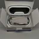 35W Ultrasonic Jewelry Cleaner, 45KHz Retainer Cleaner for Jewelry, 5 Timer & 3 Power Modes, Eyeglasses, Rings, Watch Strap, Dentures - 20oz, 304 Stainless Steel Tank, Quiet <38dB (White)