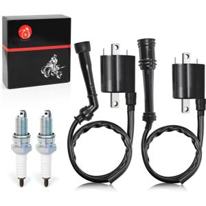 Ignition Coil Pack and CAP R+L & spark plug For Yamaha V Star 650 XVS650 1998-2016 4VR-82320-00-00 4XY-82370-00-00