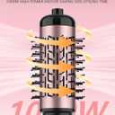 ANWA Rotating Hair Dryer Brush, 4-in-1 Hot Air Styler and Rotating Brush, Rotating Blow Dryer Brush with 2 Detachable Brushes(1.5"& 2"), Black