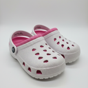 Capelli New York Kids SPARKLY Pink & Gray Croc Clog Shoe Size 8