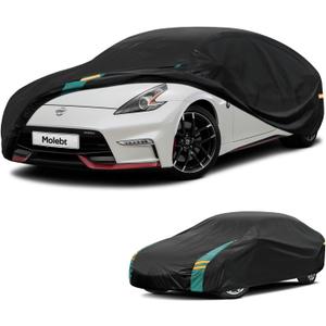 Coupe Car Cover Waterproof All Weather for Automobiles, Universal Fit for Porsche Boxster, Nissan 370Z/350Z, BMW Z4, Subaru BRZ, etc. Rain Winter Sun Protection. (Length: 166"-178")