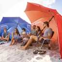 Sport-Brella Premiere UPF 50+ Umbrella Shelter with Patented Side Panels and Tilt Mechanism, Heavy-Duty 1.25 Inch Center Pole, Auger Anchor for Sand and Grass
