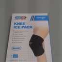 NEWGO Gel Knee Ice Pack Wrap for Pain Relief, Hot Cold Therapy Knee Cold Pack Breathable & Flexible Gel Wrap with Adjustable Strap for Arthritis, Injuries & Post-Surgery Recovery