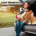 Dog Head Ear Warp Relief Ear Muffs Noise Protection (L-Head Circle(17.7"~23.6"), Dark Grey)