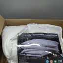 Adjustable Layer Pillow for Sleeping,Premium Goose Feather Pillow with 100% Cotton Zipper Cover,Queen Size