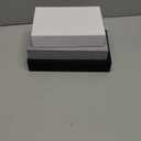 Tioncy 3 Pcs Fake Book Box Neutral Linen Book Box Decorative Faux Prop Storage for Farmhouse Home Decor shelf Table Card Photo DIY Keepsake Gift(Multi Sizes,Black, White, Dark Gray) (8.6 x 6.1 x 1.8 Inch)