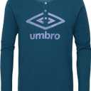 Umbro Girls Thermal Henley (X-Small, Blue Coral)