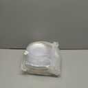 Rubtlamp 60Pcs Clear Plastic Plates,Clear Disposable Plates With Gold Rim,Heavy-duty Gold Plates,Hammered Party Plates Include 30Clear Dessert-Platos,30Dinner-Platos for Wedding, Party&Christmas