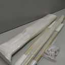 tonchean Partition Curtain Rod 6.56FT U-Shape Room Divider without Curtains Metal Support Wall Mounted Privacy Partition Rod with Flat Hook Inherent for Beauty Salon Spa Bedroom Hospital, Gold