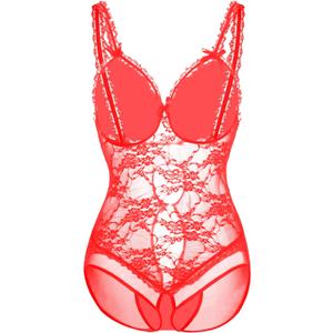Women Sexy Lingerie Nightwear - One-Piece Bodysuit Nightie Plus Size, Black
