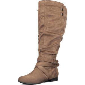 mysoft Women's Extra Wide Calf Knee High Slouchy Boots Size 11