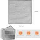 30pcs Non-Scratch Steel Wire Dishcloths, Reusable Multipurpose Wire Dishwashing Rags, Heavy Duty Stainless Steel Scrubber Cloths for Kitchen Cleaning, Dishes, Sinks, Non-Stick Pans and Cookware