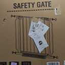 Baby Gate No Drilling, 29"-40" Auto Close Dog Gate Indoor for Doorways & Stairs, Pressure Mounted Adjustable Pet Gate, Easy Walk Through Child Gate for Children & Pets Stroller Friendly, White