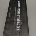 Umite Chef 22-Piece Silicone Cooking Utensils Set, Heat Resistant & Dishwasher Safe Kitchen Tools, Non-Scratch Spatula Set for Nonstick Cookware (Pink)